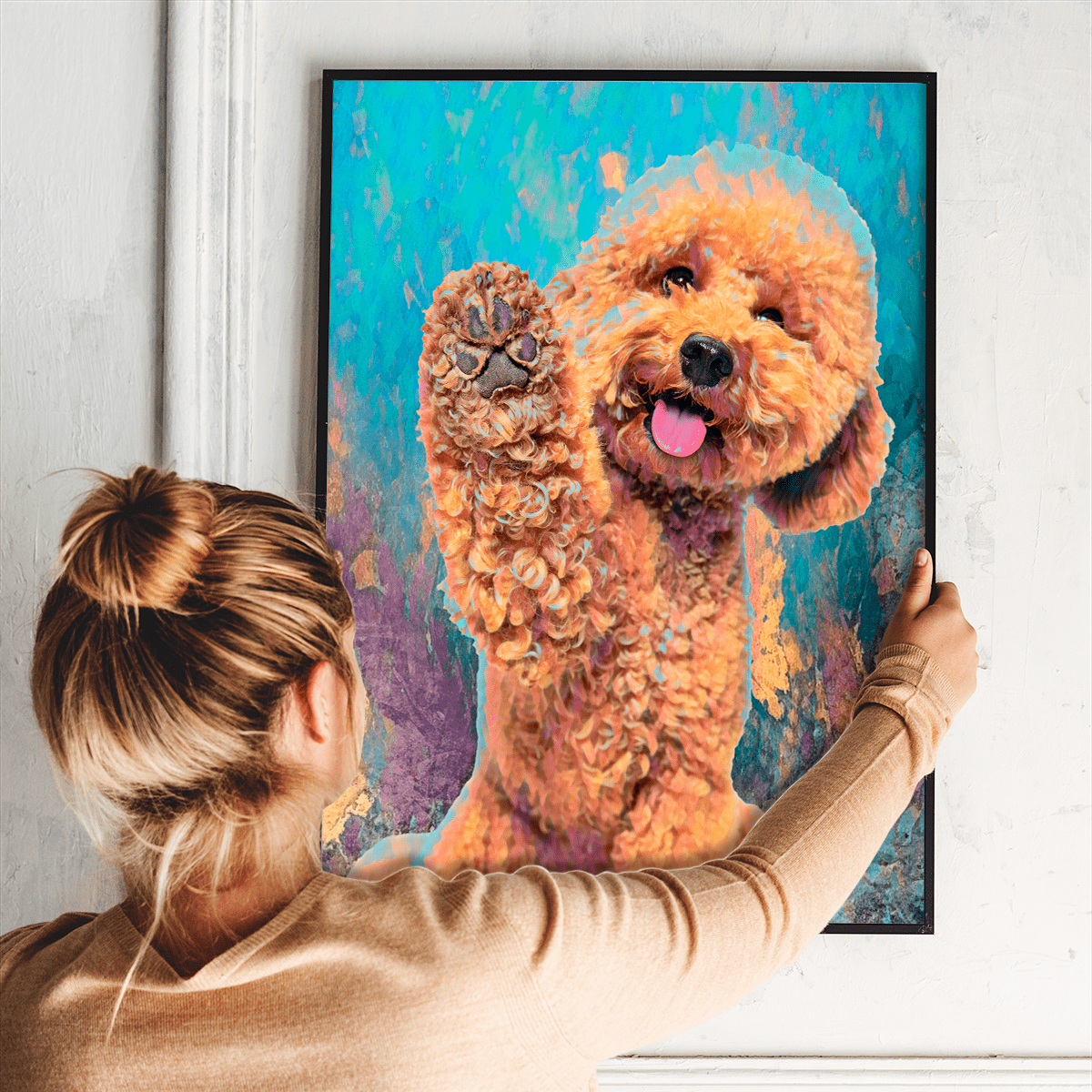 Najukochańszy pies - plakat, spersonalizowany prezent dla właściciela psa - Adamell.pl