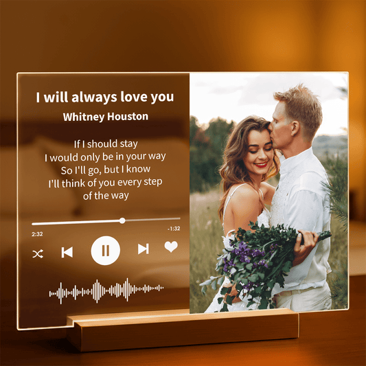 Nasz rok Spotify - Druk na szkle, spersonalizowany prezent dla pary - Adamell.pl