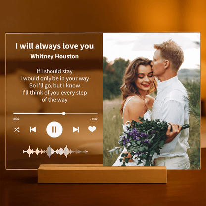 Nasz rok Spotify - Druk na szkle, spersonalizowany prezent dla pary - Adamell.pl