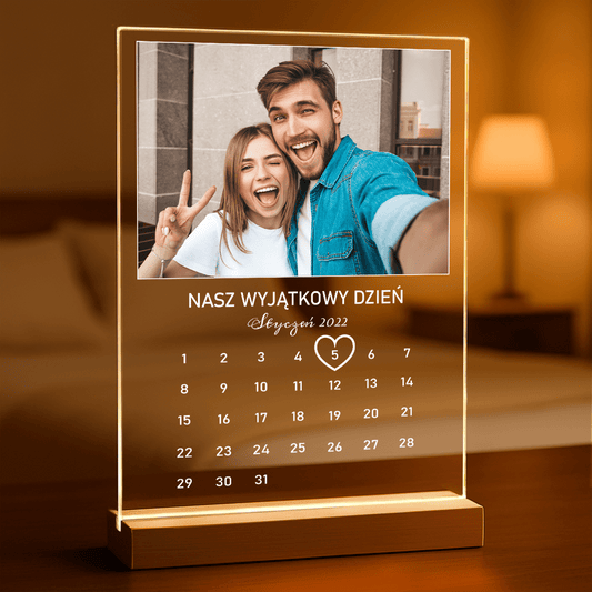 Nasz wyjątkowy dzień - Druk na szkle, spersonalizowany prezent - Adamell.pl