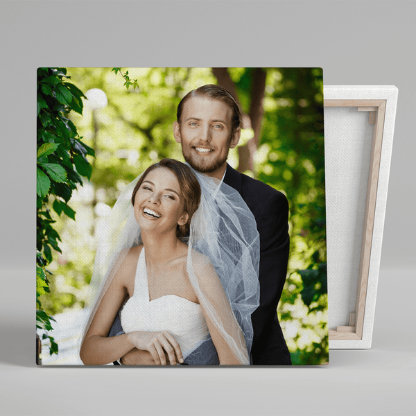 Nasze zdjęcie ślubne - druk na płótnie, spersonalizowany prezent dla pary - Adamell.pl