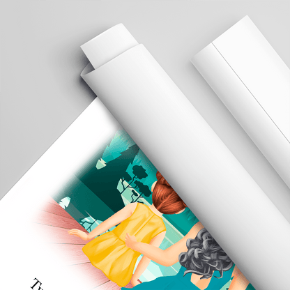 Od mamy dla córki - plakat, spersonalizowany prezent dla dziecka - Adamell.pl