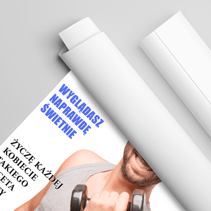 Okładka magazynu - plakat, spersonalizowany prezent dla mężczyzny - Adamell.pl