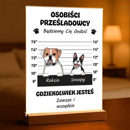 Osobiści prześladowcy - Druk na szkle, spersonalizowany prezent - Adamell.pl