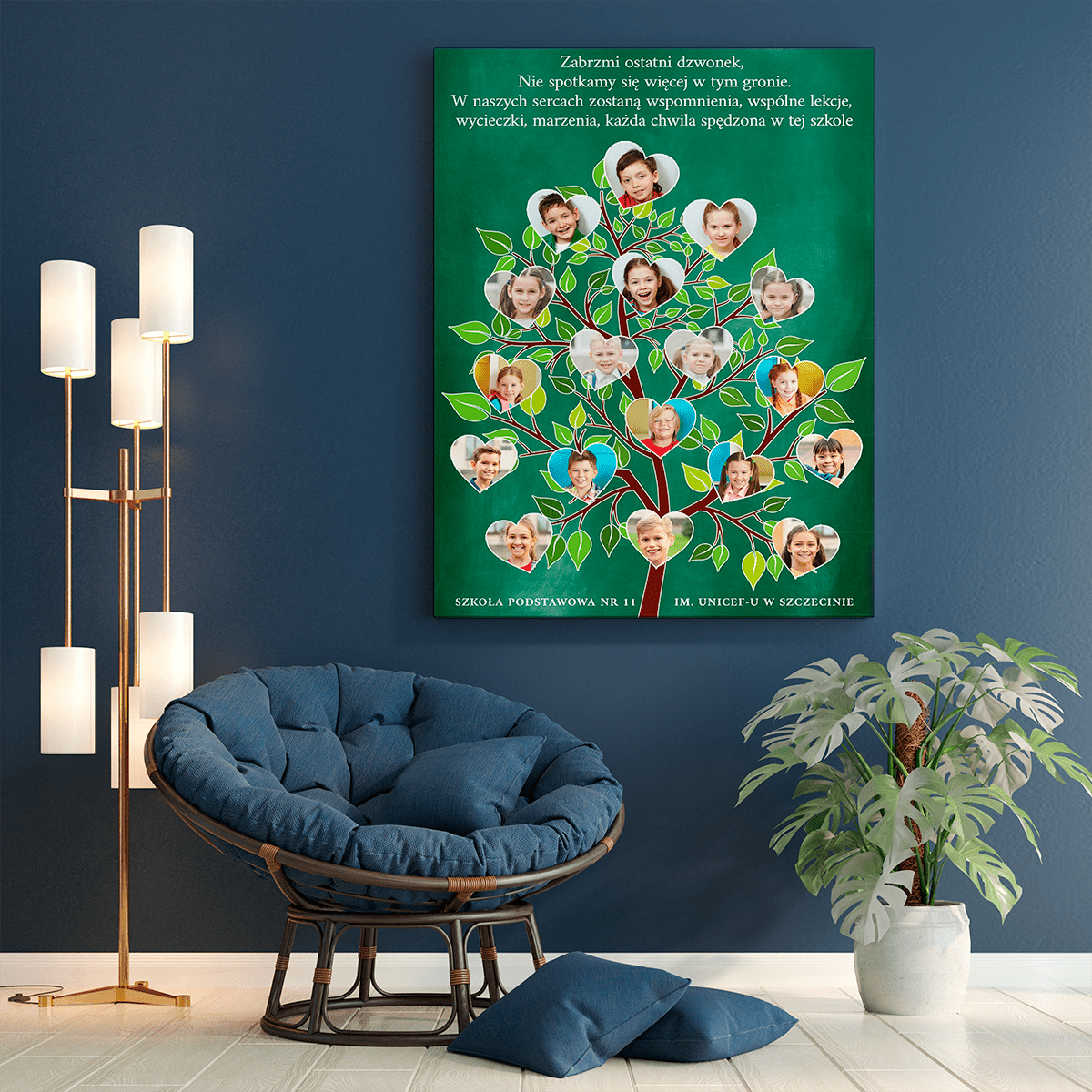 Ostatni dzwonek - druk na płótnie, spersonalizowany prezent dla nauczyciela - Adamell.pl