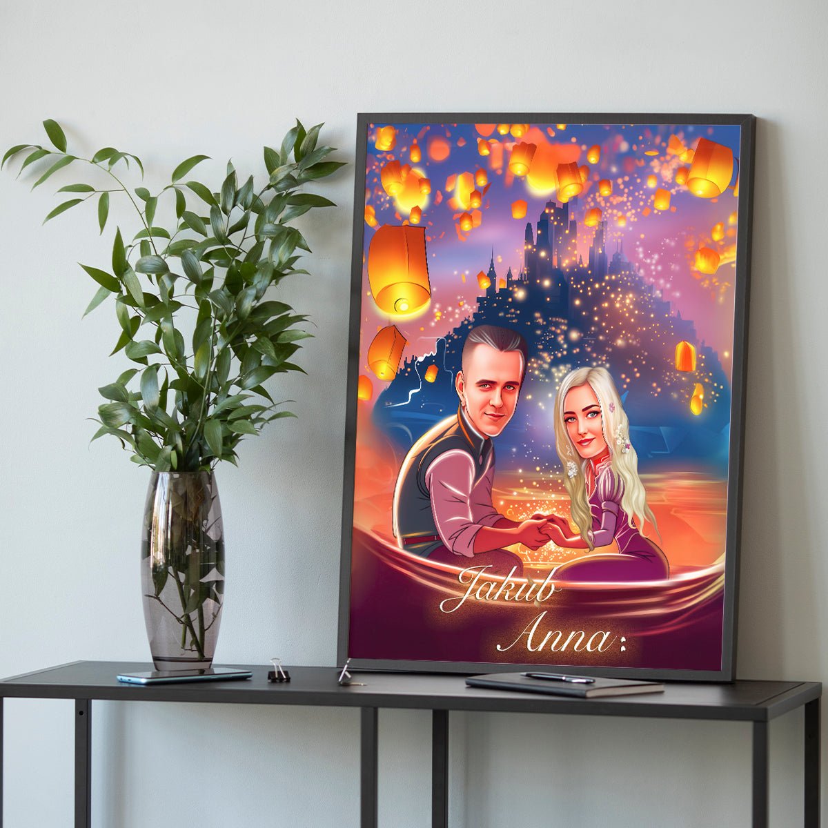 Para jak z bajki - plakat, spersonalizowany prezent dla pary - Adamell.pl