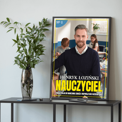 Pasja do nauczania - plakat, spersonalizowany prezent dla nauczyciela - Adamell.pl