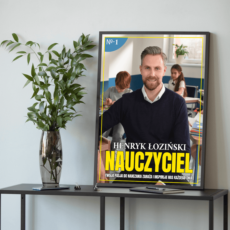 Pasja do nauczania - plakat, spersonalizowany prezent dla nauczyciela - Adamell.pl