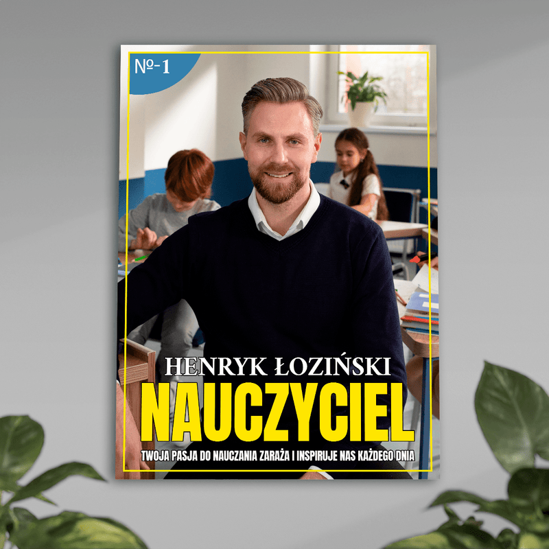 Pasja do nauczania - plakat, spersonalizowany prezent dla nauczyciela - Adamell.pl