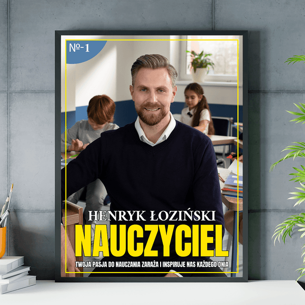 Pasja do nauczania - plakat, spersonalizowany prezent dla nauczyciela - Adamell.pl