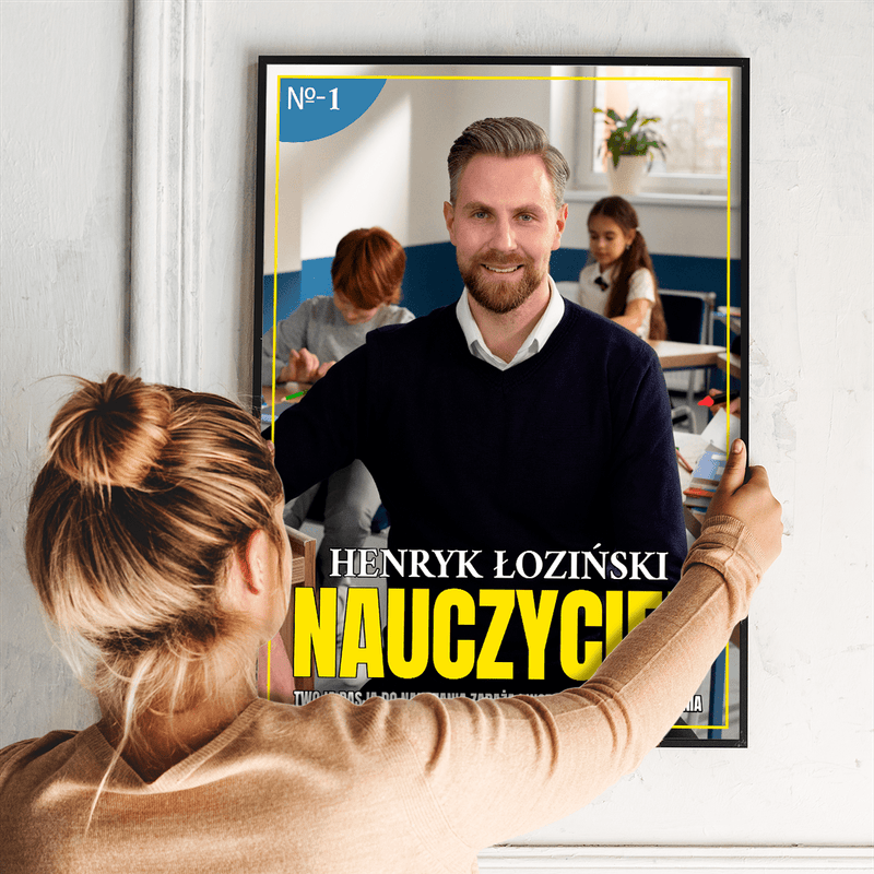 Pasja do nauczania - plakat, spersonalizowany prezent dla nauczyciela - Adamell.pl