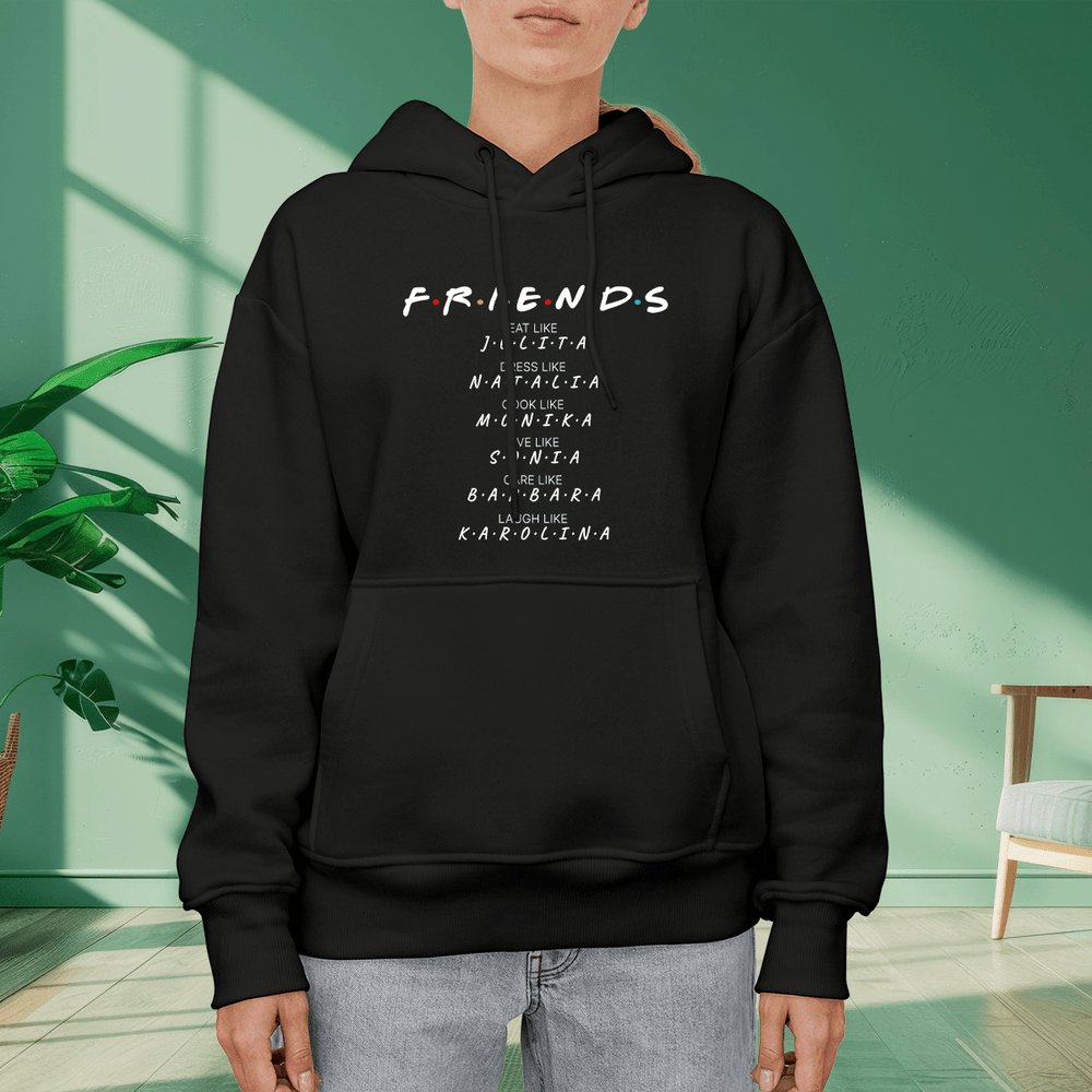Personalizowana bluza damska z własnym nadrukiem FRIENDS - prezent dla przyjaciółki - Adamell.pl