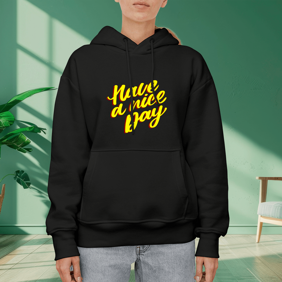 Personalizowana bluza damska z własnym nadrukiem HAVE A NICE DAY - prezent dla niej - Adamell.pl