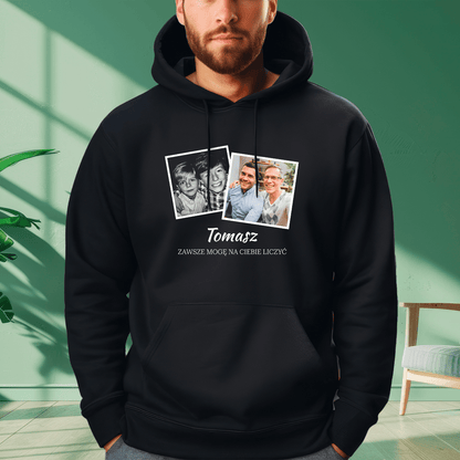 Personalizowana bluza męska z własnym nadrukiem BRAT - prezent dla brata - Adamell.pl