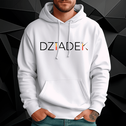 Personalizowana bluza męska z własnym nadrukiem DZIADEK NAPIS - prezent dla dziadka - Adamell.pl
