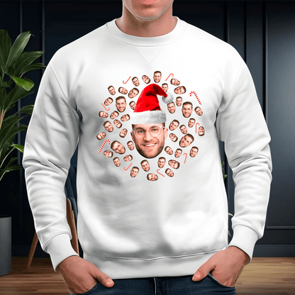 Personalizowana bluza męska z własnym nadrukiem ŚWIĘTY MIKOŁAJ - prezent dla męża - Adamell.pl