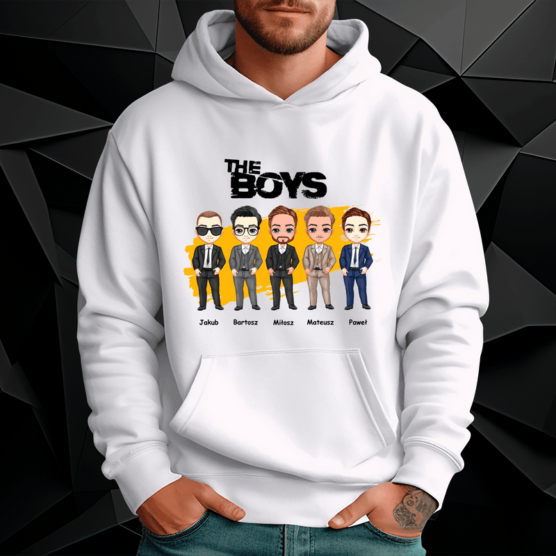 Personalizowana bluza męska z własnym nadrukiem THE BOYS - prezent dla niego - Adamell.pl