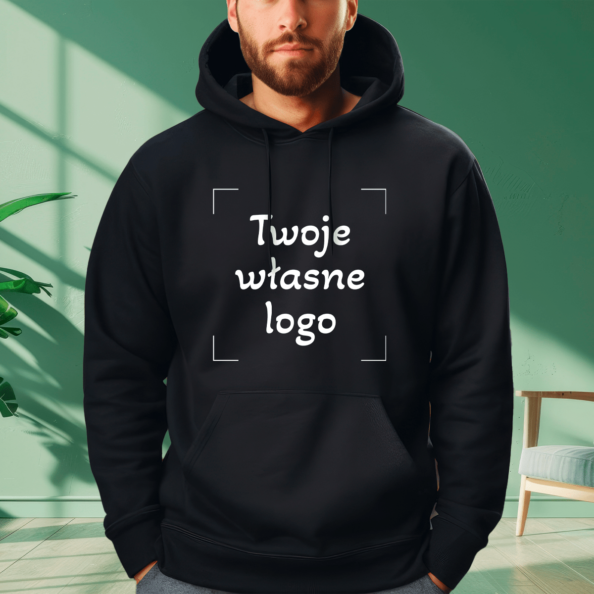 Personalizowana bluza męska z własnym nadrukiem TWÓJ WZÓR - prezent dla niego - Adamell.pl