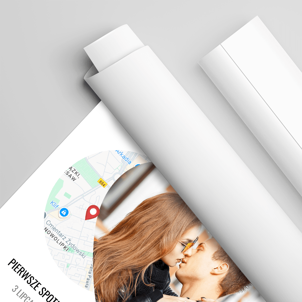 Pierwsza randka - plakat, spersonalizowany prezent dla niego - Adamell.pl