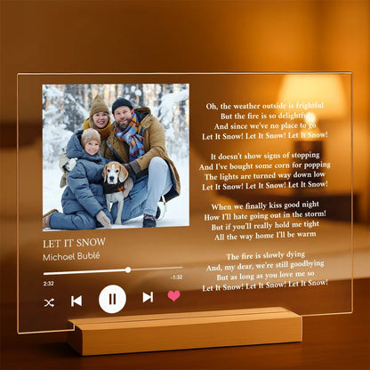 Piosenka świąteczna - Druk na szkle, spersonalizowany dla rodziny - Adamell.pl