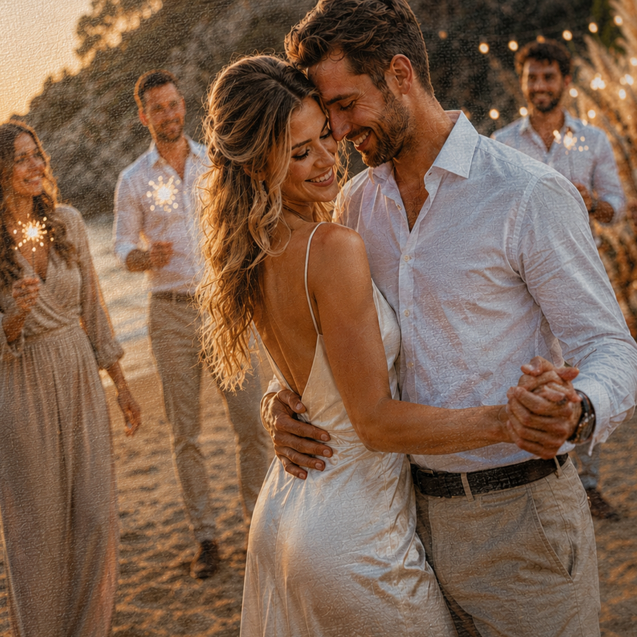 Magia Letniej Nocy – Foto na płótnie, spersonalizowany prezent dla pary