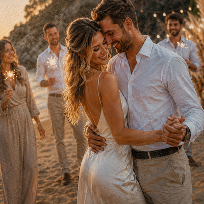 Magia Letniej Nocy – Foto na płótnie, spersonalizowany prezent dla pary