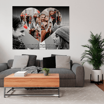 Podróż życia - druk na płótnie, spersonalizowany prezent dla pary - Adamell.pl