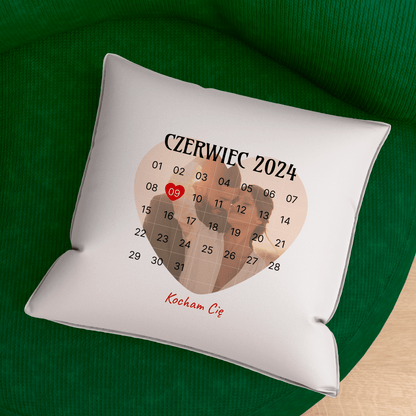 Poduszka z własnym nadrukiem KOCHAM CIĘ - spersonalizowany prezent dla pary - Adamell.pl