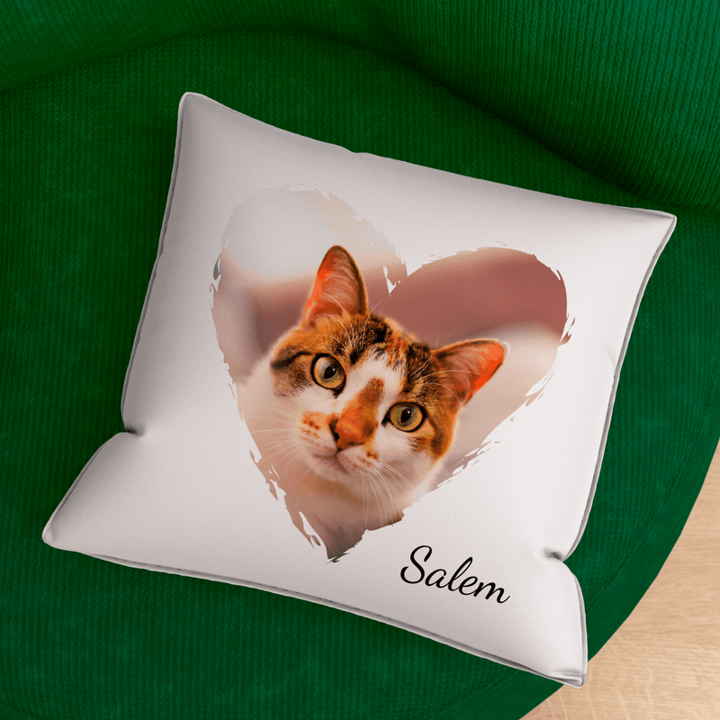 Poduszka z własnym nadrukiem KOT - spersonalizowany prezent dla właściciela kota - Adamell.pl