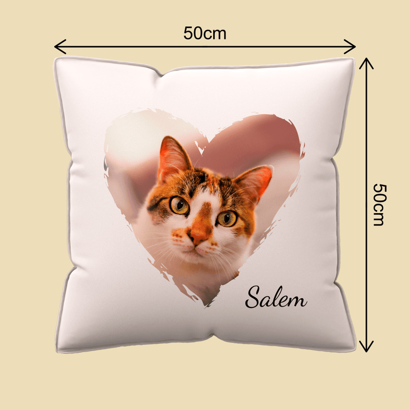 Poduszka z własnym nadrukiem KOT - spersonalizowany prezent dla właściciela kota - Adamell.pl