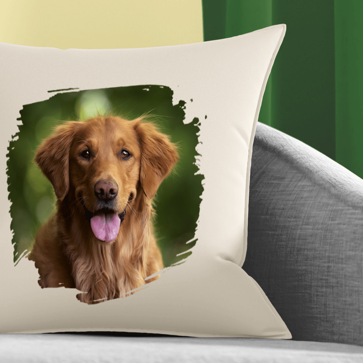 Poduszka z własnym nadrukiem ZDJĘCIE PSA - spersonalizowany prezent dla właściciela psa - Adamell.pl