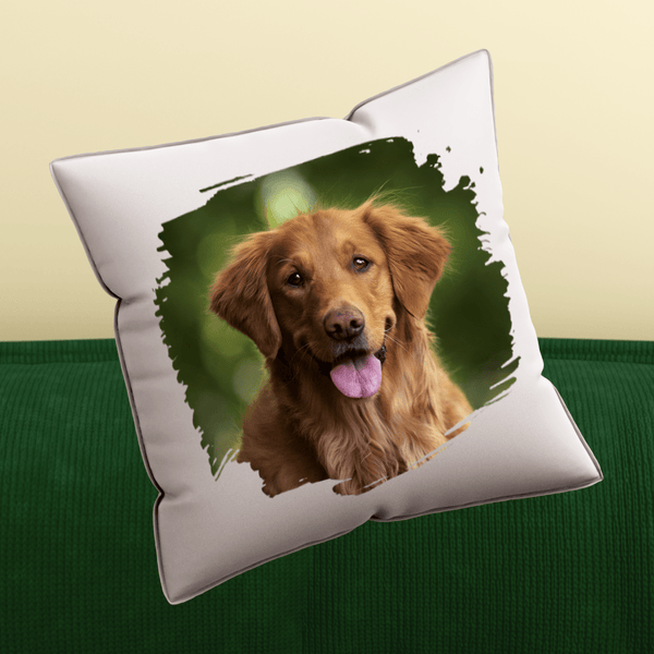 Poduszka z własnym nadrukiem ZDJĘCIE PSA - spersonalizowany prezent dla właściciela psa - Adamell.pl