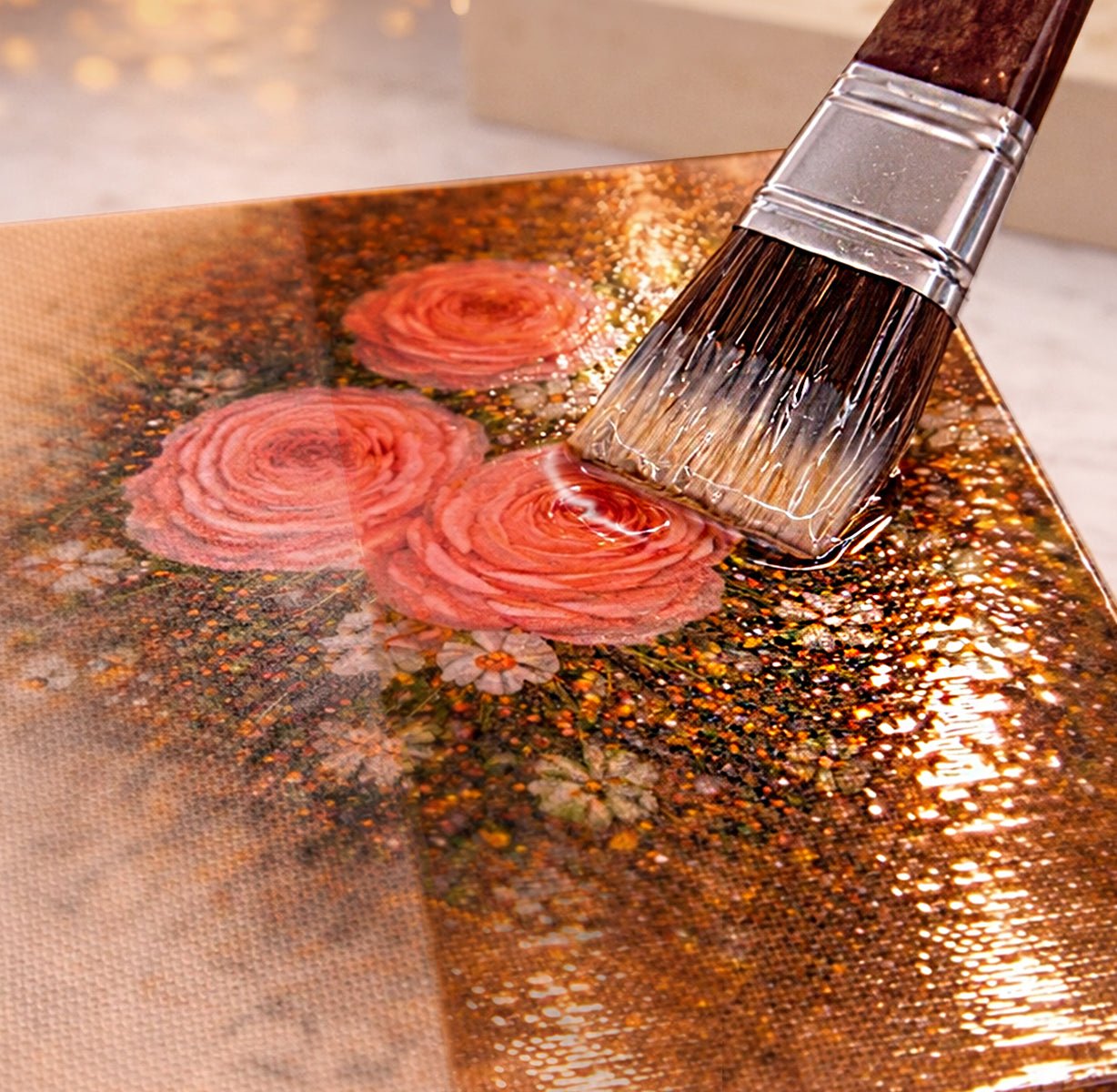 Pokrycie obrazu lakierem | Zabezpieczenie obrazu - Adamell.pl