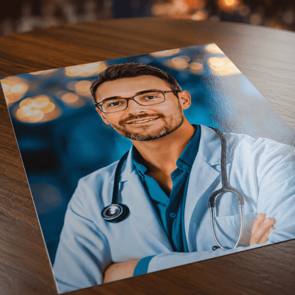 Portret doktora - plakat, spersonalizowany prezent dla lekarza - Adamell.pl