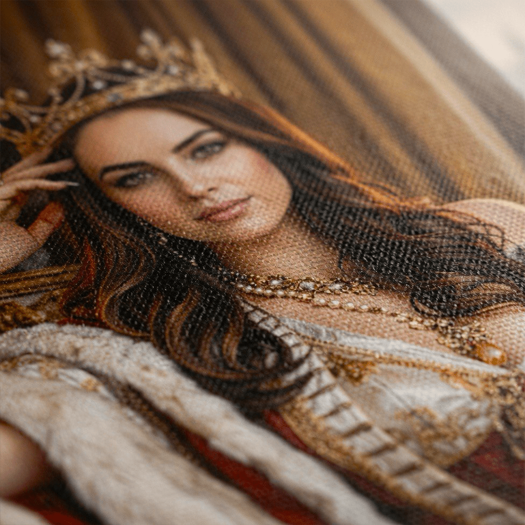 Portret królewski jednoosobowy - druk na płótnie, spersonalizowany prezent - Adamell.pl