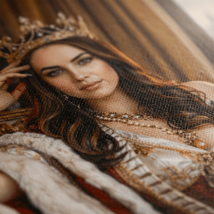 Portret królewski jednoosobowy - druk na płótnie, spersonalizowany prezent - Adamell.pl