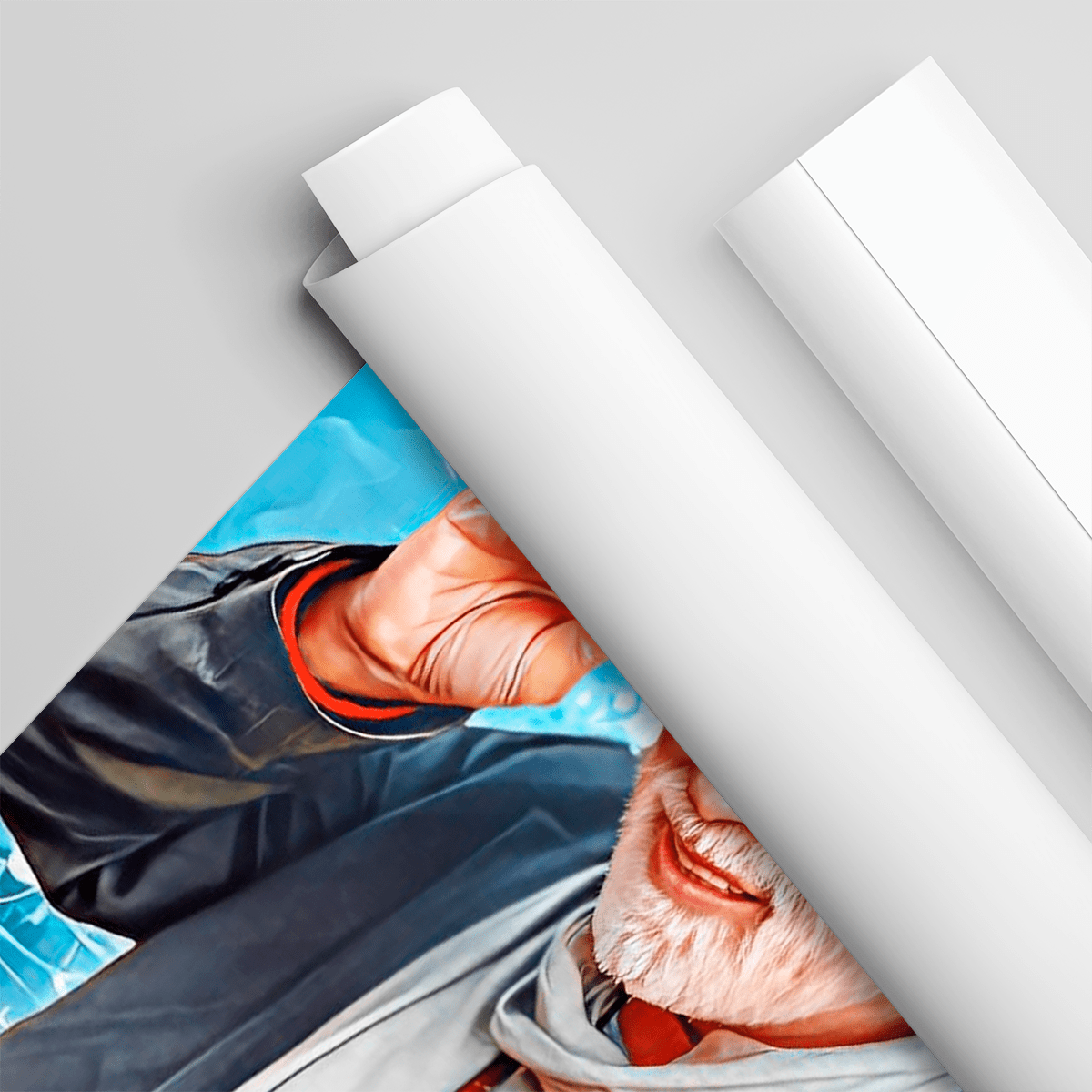 Portret mojego dziadka - plakat, spersonalizowany prezent dla dziadka - Adamell.pl