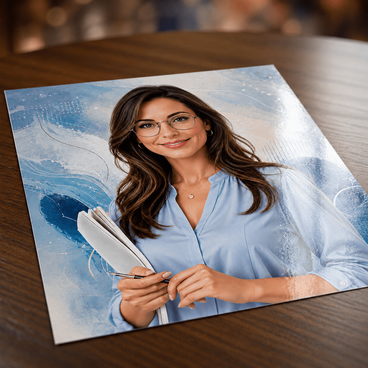 Portret nauczyciela - plakat, spersonalizowany prezent dla nauczyciela - Adamell.pl