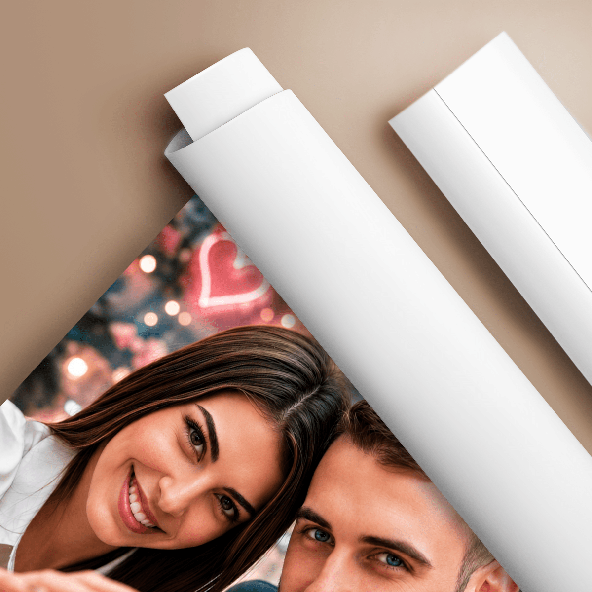 Portret pary zakochanych - plakat, spersonalizowany prezent dla pary - Adamell.pl