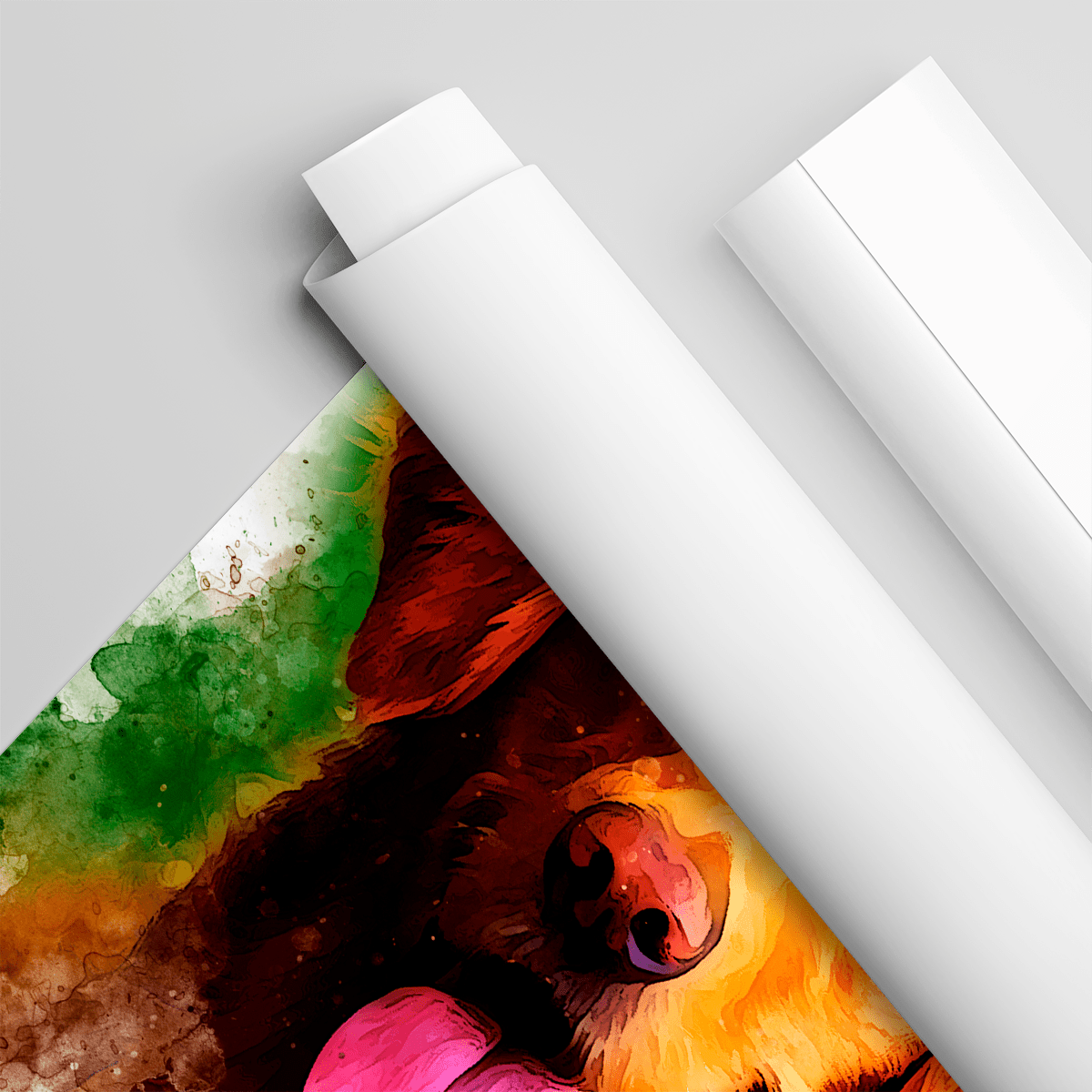 Portret pupila + imię - plakat, spersonalizowany prezent dla właściciela psa - Adamell.pl