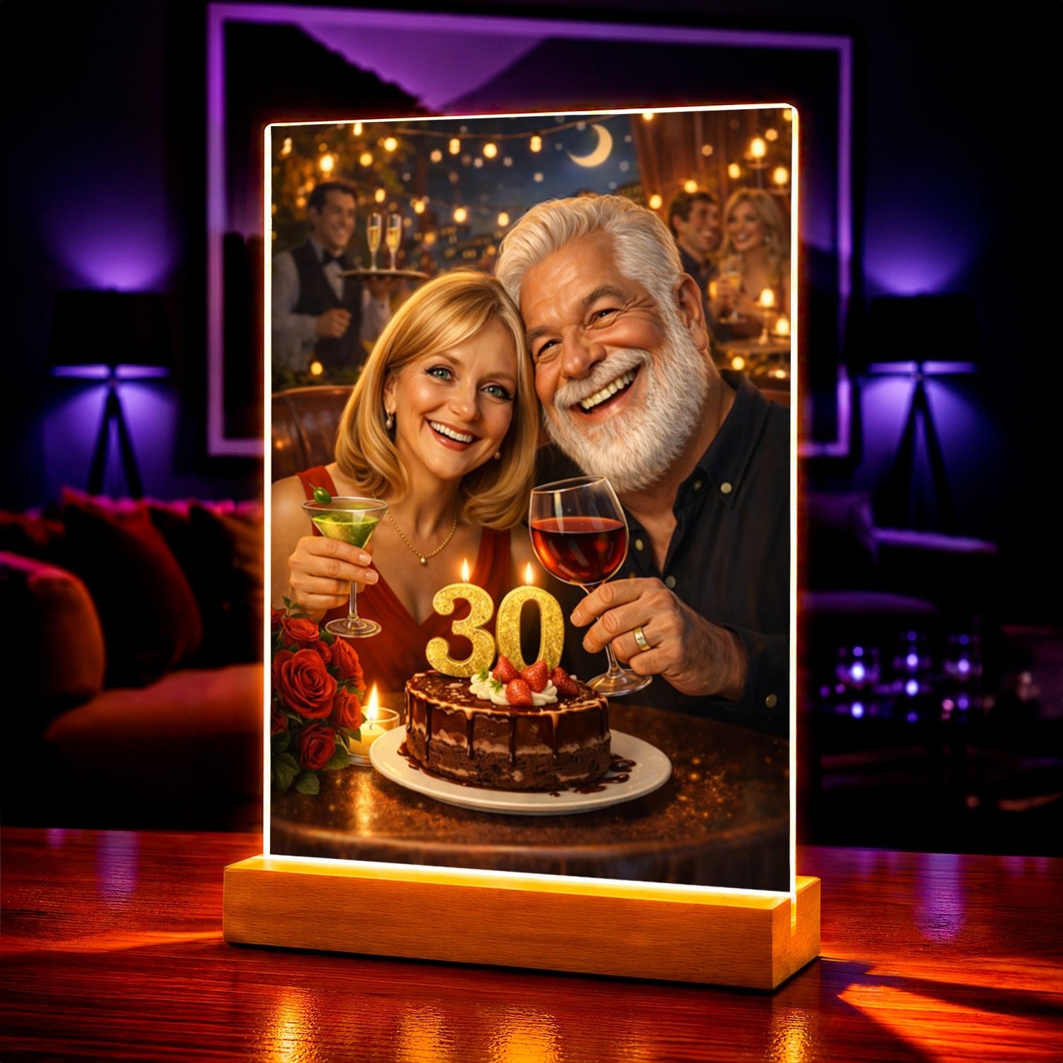Portret ze zdjęcia 30 rocznica prezent dla pary - Adamell.pl