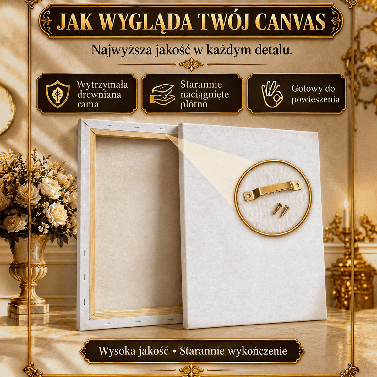 Portret ze zdjęcia na płótnie Dziadek król — prezent dla dziadka - Adamell.pl