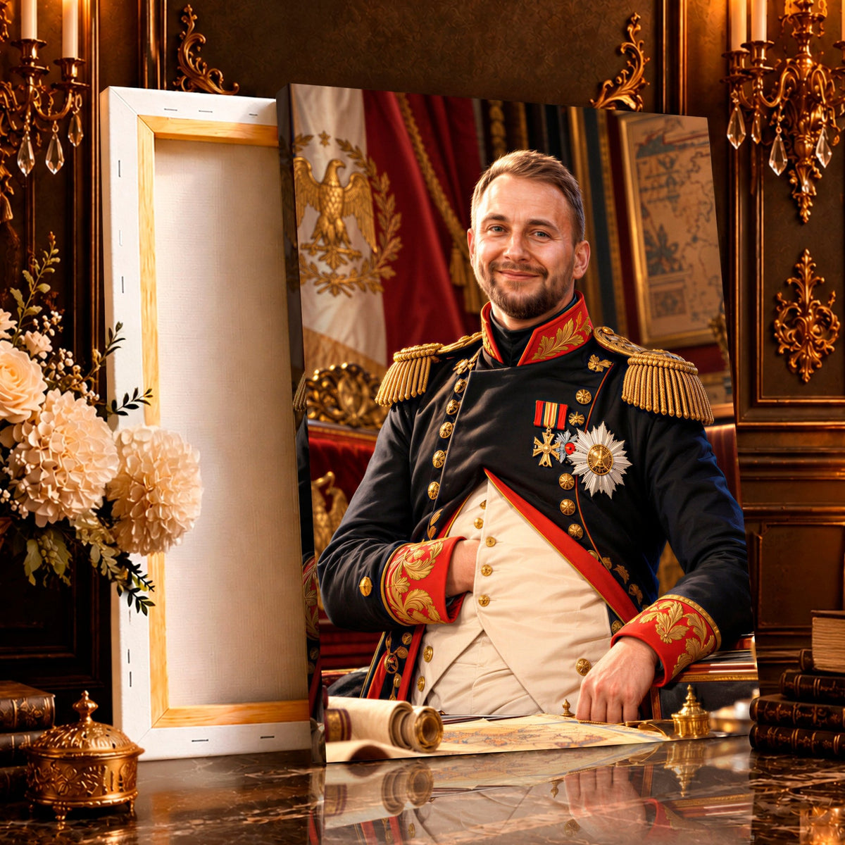 Portret ze zdjęcia na płótnie Portret napoleona — prezent dla mężczyzny - Adamell.pl