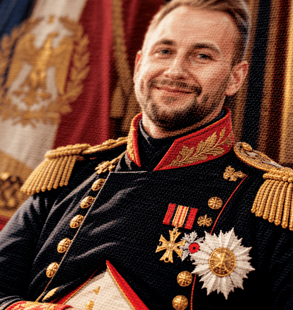 Portret ze zdjęcia na płótnie Portret napoleona — prezent dla mężczyzny - Adamell.pl