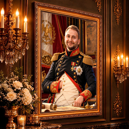 Portret ze zdjęcia na płótnie Portret napoleona — prezent dla mężczyzny - Adamell.pl