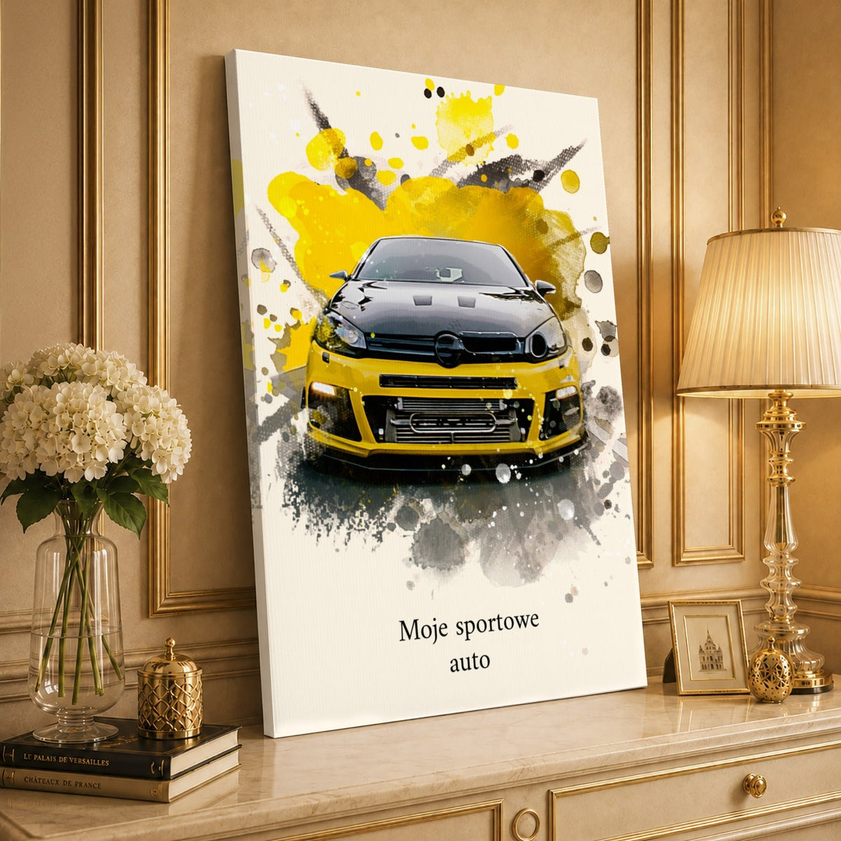 Portret ze zdjęcia na płótnie Sportowe auto — prezent dla kierowcy - Adamell.pl