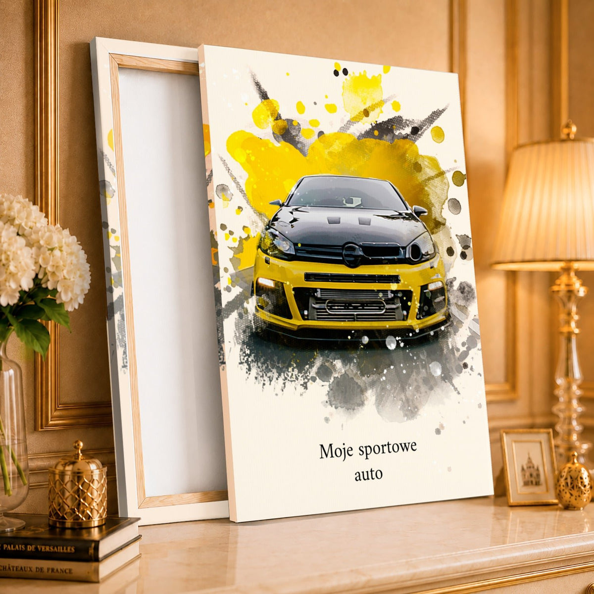 Portret ze zdjęcia na płótnie Sportowe auto — prezent dla kierowcy - Adamell.pl