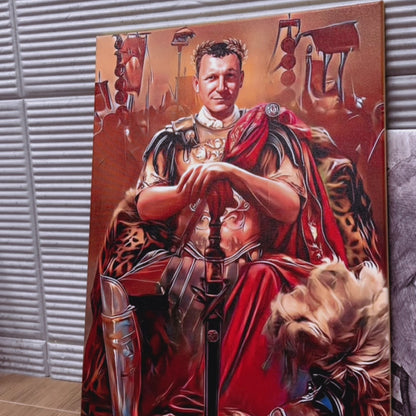 Cezar portret - druk na płótnie, spersonalizowany prezent dla niego