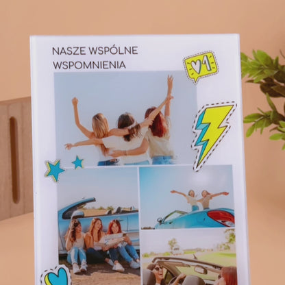Nasze wspólne wspomnienia - Druk na szkle, spersonalizowany prezent