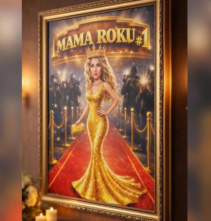 Mama roku - Druk na płótnie, spersonalizowany prezent dla mamy